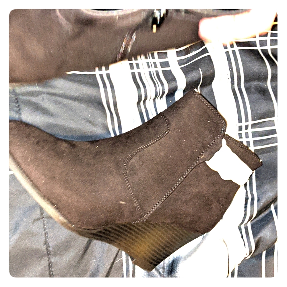 Black ankle boots